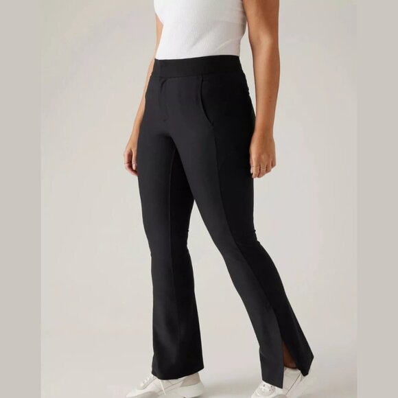 Athleta Stellar Flare Trouser Pant Work Black Plus Size 20 - Picture 1 of 8